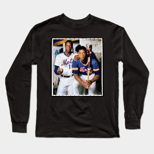 Dwight Gooden and Darry l Strawberry in New York Mets, 1983 Long Sleeve T-Shirt